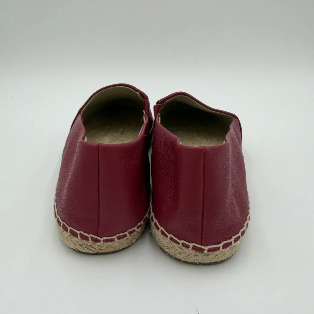 Michael Kors Dylyn‎ Espadrilles Women's Size 8 M Berry Slip On Flat Pink Leather